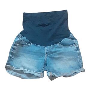 a:glow Maternity Denim Boyfriend Shorts Size 6 Mat